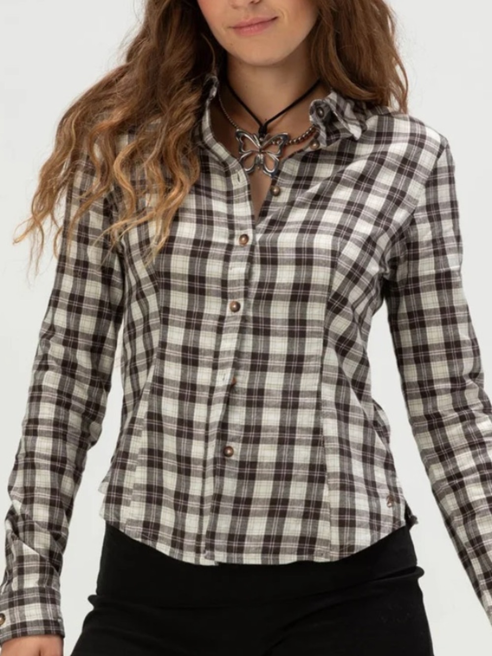 BDG Urban Outfitters Gwen Plaid Button Up size M - NWT
